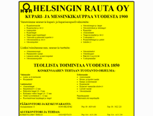 Tablet Screenshot of helsinginrauta.fi